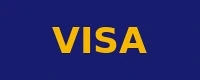 Visa accepted payment method logo at Kwiff